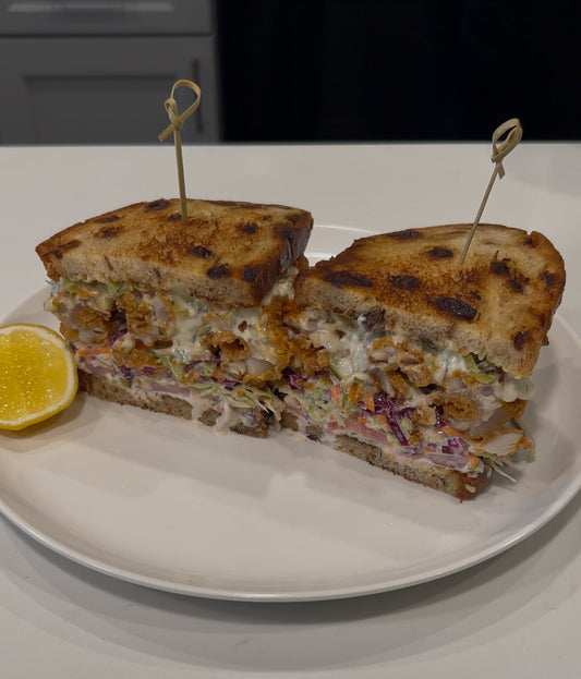 'Raisin the Bar' Crispy Fish Sandwich