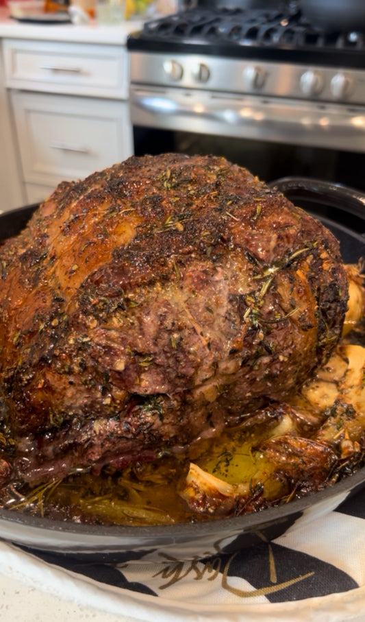 GARLIC HERB PRIME RIB ROAST